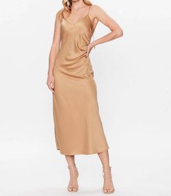 Style 1-3299692628-1498 MARELLA Nude Size 4 Spaghetti Strap Polyester Free Shipping Tall Height Cocktail Dress on Queenly