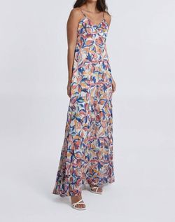 Style 1-345153915-2901 MOLLY BRACKEN Blue Size 8 Free Shipping Print Straight Dress on Queenly