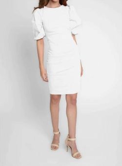 Style 1-355680659-1901 Nicole Miller White Size 6 Free Shipping Cocktail Dress on Queenly