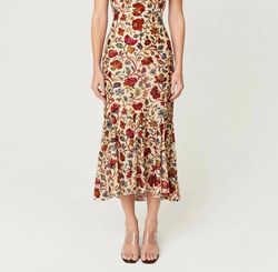 Style 1-3560369712-1498 RHODE Multicolor Size 4 Velvet Sleeves Print Cocktail Dress on Queenly