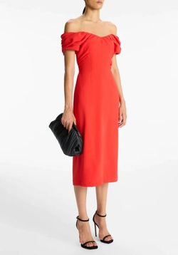 Style 1-4080097845-5 A.L.C. Red Size 0 Sleeves Straight Free Shipping Cocktail Dress on Queenly