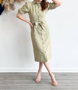 Style 1-422744327-2588 En Saison Green Size 0 High Neck Jersey Tall Height Cocktail Dress on Queenly