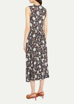 Style 1-436423928-2901 Ulla Johnson Multicolor Size 8 Jersey Tall Height Cocktail Dress on Queenly