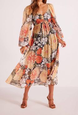 Style 1-452182996-3471 MINKPINK Multicolor Size 4 Floral Sleeves Sheer Cocktail Dress on Queenly