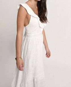 Style 1-67986260-3236 MOLLY BRACKEN White Size 4 Mini Bridal Shower Tall Height Cocktail Dress on Queenly