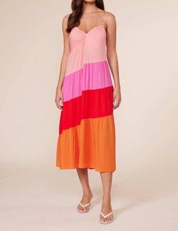 Style 1-7333572-2901 LUCY PARIS Multicolor Size 8 V Neck Tall Height Cocktail Dress on Queenly