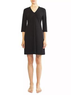 Style 1-874248245-3236 Wolford Black Size 4 A-line Jersey Sorority Sleeves Cocktail Dress on Queenly