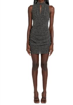 Style 1-96411499-3236 Amanda Uprichard Black Size 4 Polyester Jersey Cocktail Dress on Queenly