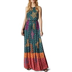 Ted Baker Multicolor Size 6 Polyester Jewelled A-line Dress on Queenly