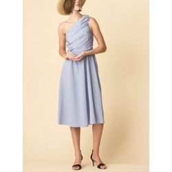 ALC Blue Size 8 70 Off One Shoulder Cocktail Dress on Queenly
