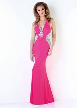 Style 32421 Xcite Pink Size 0 Floor Length Prom Mermaid Dress on Queenly