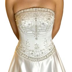 Style #10/897962 Allure Bridals White Size 2 Free Shipping Cotillion Sequined Ball gown on Queenly