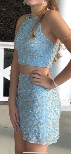 Sherri Hill Blue Size 4 Mini Homecoming 70 Off Cocktail Dress on Queenly