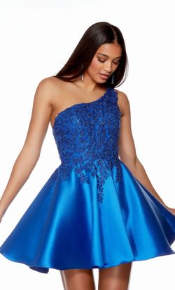 Style 3149 Alyce Paris Royal Blue Size 24 Pockets Plus Size Cocktail Dress on Queenly