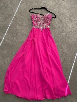 MoriLee Pink Size 2 Overskirt Straight Dress on Queenly