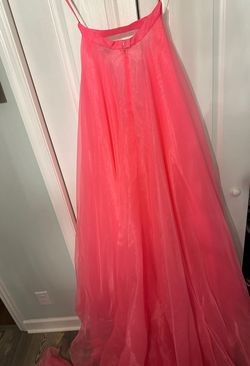 Ashley Lauren Pink Size 2 Jersey Pageant Train Dress on Queenly