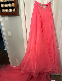 Ashley Lauren Pink Size 2 Pageant Fun Fashion Jersey Train Dress on Queenly