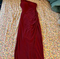B. Darlin Red Size 0 Wedding Guest 50 Off Side slit Dress on Queenly