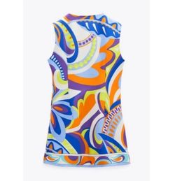 Zara Multicolor Size 4 Pattern Mini Cocktail Dress on Queenly
