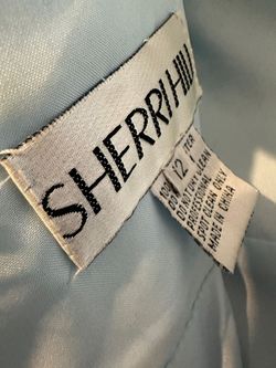 Sherri Hill Light Blue Size 12 Sorority Formal Cocktail Dress on Queenly