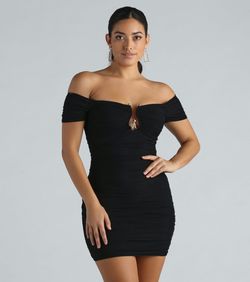 Style 05103-5255 Windsor Black Size 0 Sheer Mini Cocktail Dress on Queenly