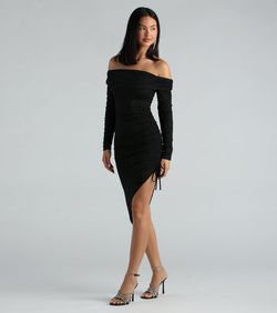 Style 05101-2734 Windsor Black Size 4 Jersey Tall Height Cocktail Dress on Queenly