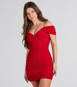 Style 05101-2815 Windsor Red Size 0 Tall Height Party Mini Cocktail Dress on Queenly