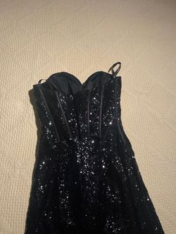 Sherri Hill Black Size 00 Free Shipping Pageant Floor Length Strapless Mermaid Dress on Queenly