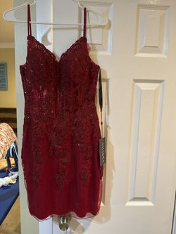 Style 23253 Amarra Red Size 6 50 Off Fitted Cocktail Dress on Queenly
