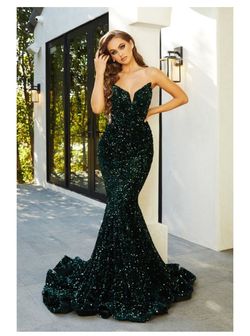 Style PS21208 Portia and Scarlett Green Size 2 Ps21208 Prom Floor Length Mermaid Dress on Queenly
