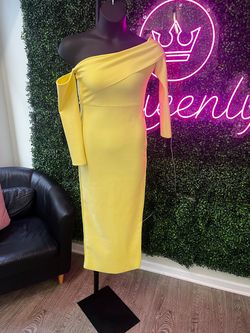 Style 20018 Yellow Size 8 Cocktail Dress on Queenly