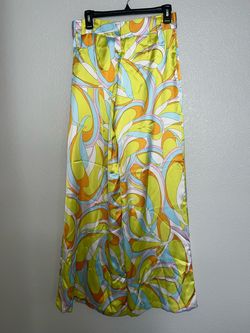 Zara Multicolor Size 8 Floor Length Jersey Sunday Jumpsuit Dress on Queenly