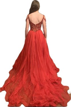 Red Size 0 Ball gown on Queenly