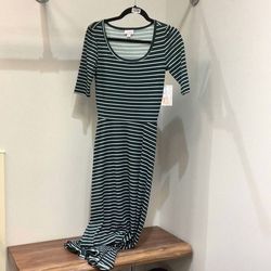 Style 1-1627480782-3855 LuLaRoe Green Size 0 Tall Height Spandex Cocktail Dress on Queenly