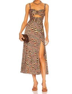 Style 1-1645279863-3236 ALEXIS Multicolor Size 4 Polyester Side Slit Cut Out Cocktail Dress on Queenly