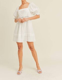 Style 1-1674697956-3011 RESET by Jane White Size 8 Sleeves Backless Square Neck Sorority Rush Cocktail Dress on Queenly