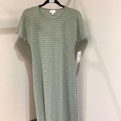 Style 1-1715893341-3973 LuLaRoe Gray Size 0 High Low Grey Mini Straight Dress on Queenly