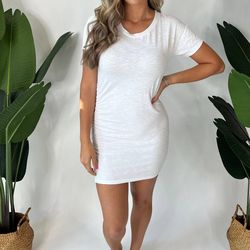 Style 1-1746947344-95 Sundry White Size 2 Sorority Free Shipping Mini Cocktail Dress on Queenly