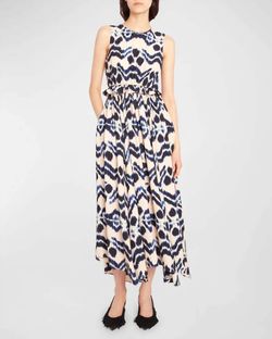 Style 1-1804281020-1498 Ulla Johnson Multicolor Size 4 Floor Length A-line Polyester Straight Dress on Queenly