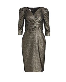Style 1-2015747980-2168 Teri Jon Gray Size 8 Tall Height Polyester Straight Mini Cocktail Dress on Queenly