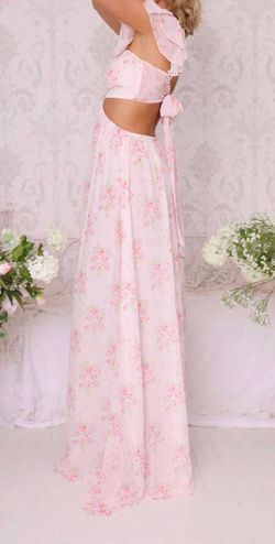 Style 1-2176601108-3236 Amy Jane London Pink Size 4 Polyester Side slit Dress on Queenly