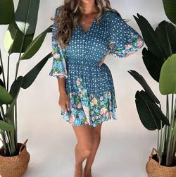 Style 1-2563170141-3855 SPELL Blue Size 0 Summer Free Shipping Cocktail Dress on Queenly