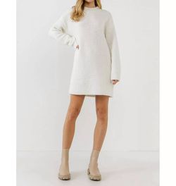 Style 1-2672550421-3236 English Factory White Size 4 Mini Long Sleeve Cocktail Dress on Queenly