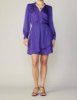 Style 1-2943952636-3855 current air Purple Size 0 Polyester Free Shipping Long Sleeve Cocktail Dress on Queenly