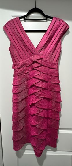 Adrianna Papell Pink Size 6 Midi Cocktail Dress on Queenly