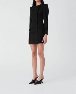 Style 1-3102092070-2696 MISHA Black Size 12 Tall Height Sorority Straight Cocktail Dress on Queenly