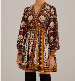 Style 1-3241397756-2696 FARM RIO Multicolor Size 12 Tall Height Print Long Sleeve Free Shipping Cocktail Dress on Queenly