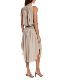 Style 1-3532658596-3236 Ramy Brook Nude Size 4 Keyhole Free Shipping Polyester Cocktail Dress on Queenly