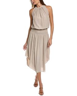 Style 1-3532658596-3236 Ramy Brook Nude Size 4 Free Shipping Polyester Cocktail Dress on Queenly