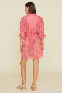 Style 1-354425930-3470 XIRENA Pink Size 4 Sleeves Pockets Belt Mini Cocktail Dress on Queenly